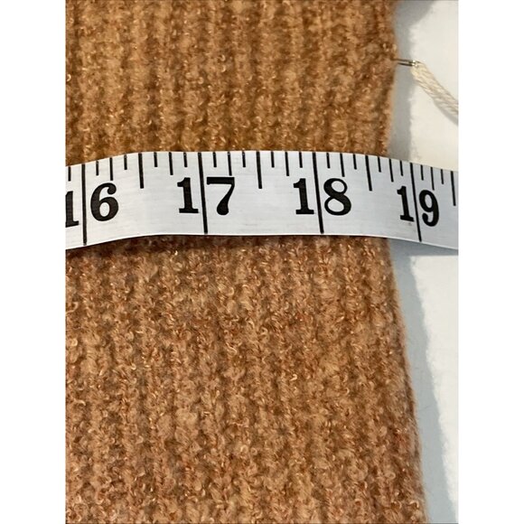 Dreamers Mock Neck Sweater Tunic Women's Large Spice Ribbed Soft Cozycore NWT - Picture 11 of 12